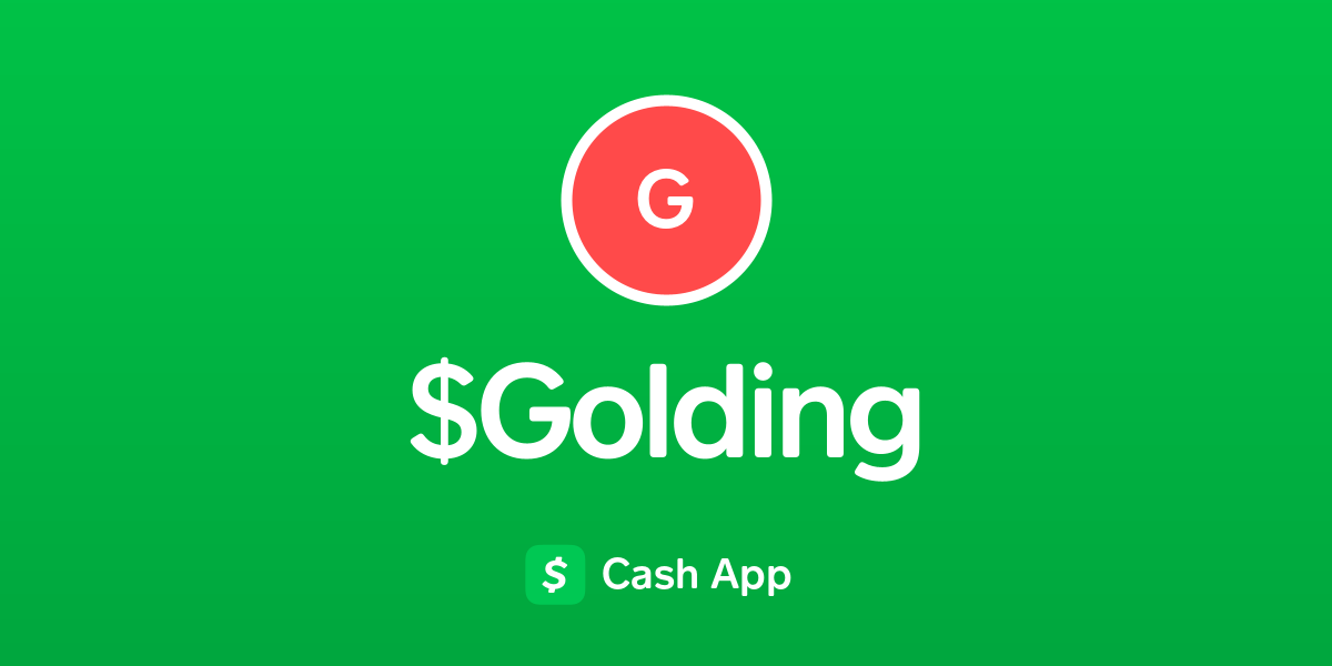 Pay $Golding on Cash App