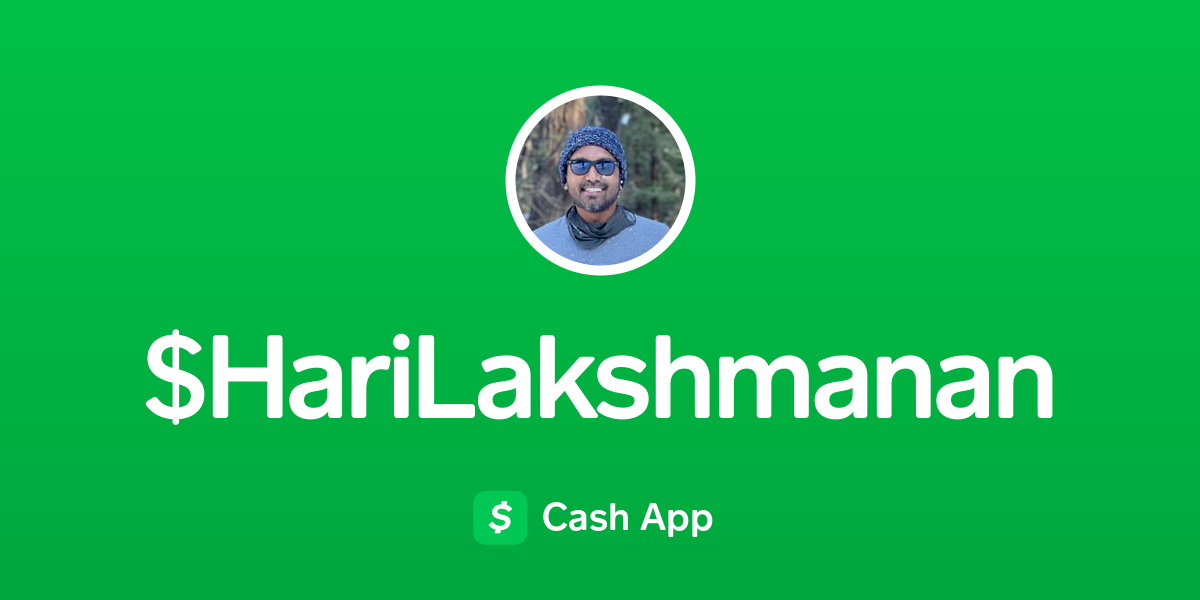 Pay HariLakshmanan on Cash App