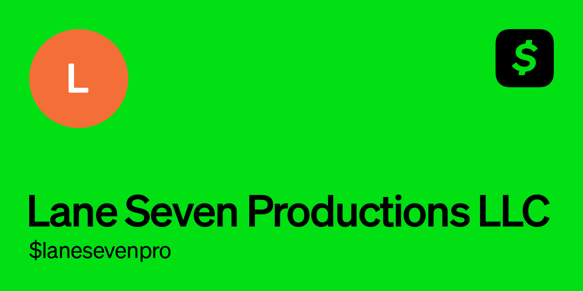 Pay LaneSevenPro on Cash App