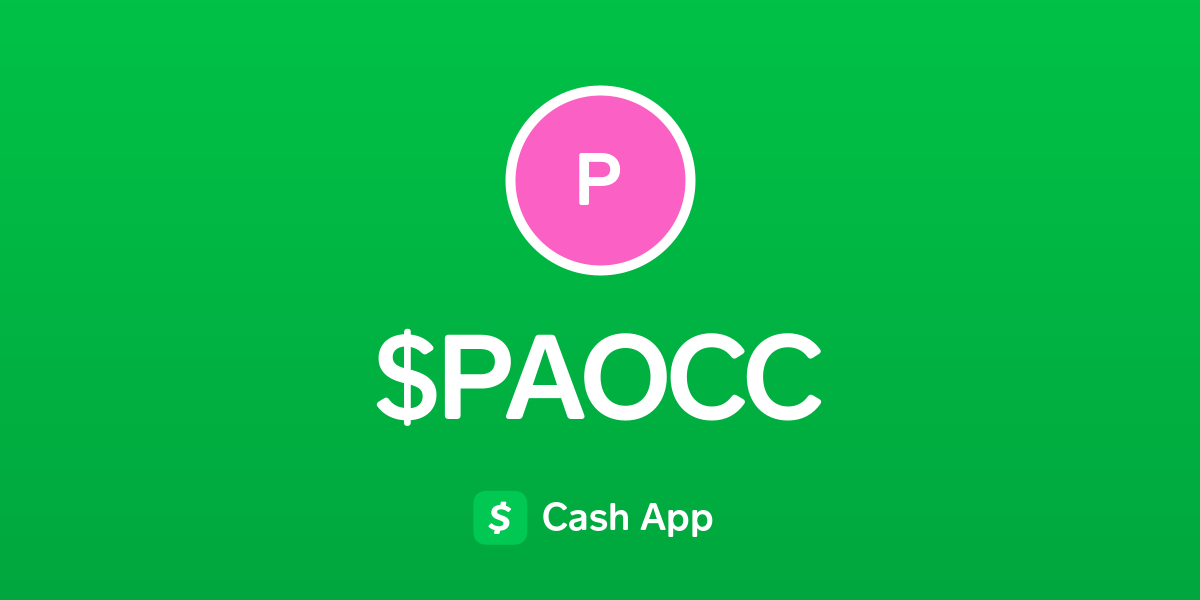 Pay $PAOCC on Cash App