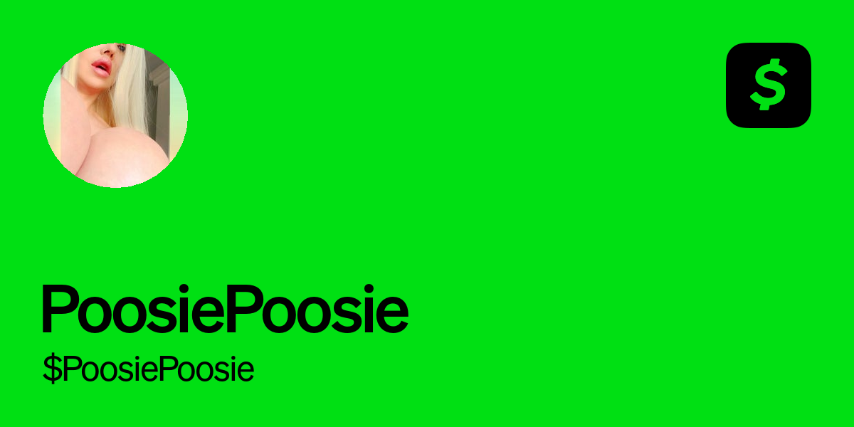 Pay $PoosiePoosie on Cash App