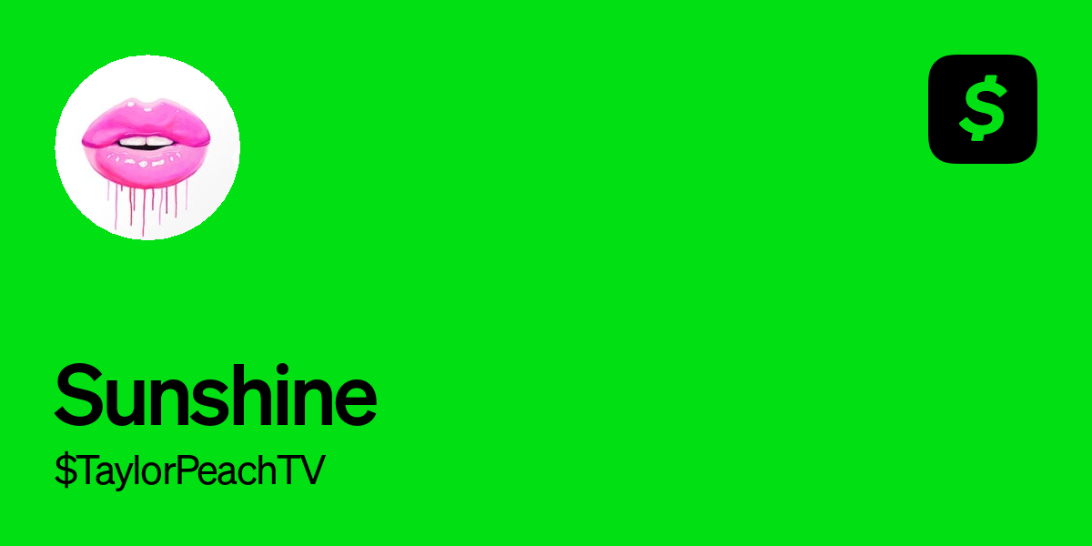 Pay $TaylorPeachXO on Cash App