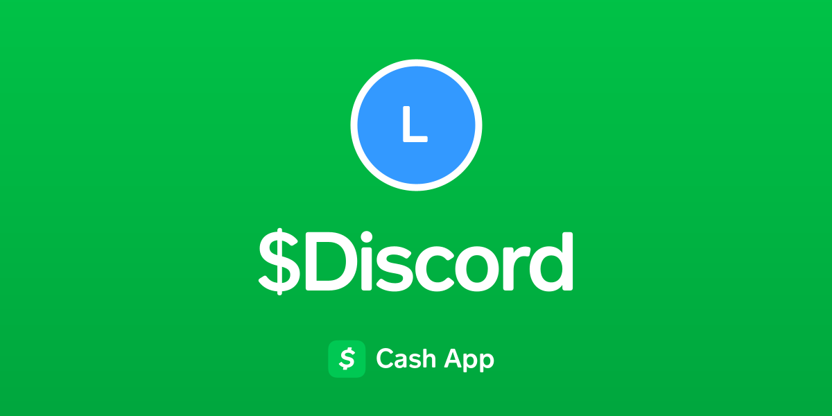 Pay discord on Cash App