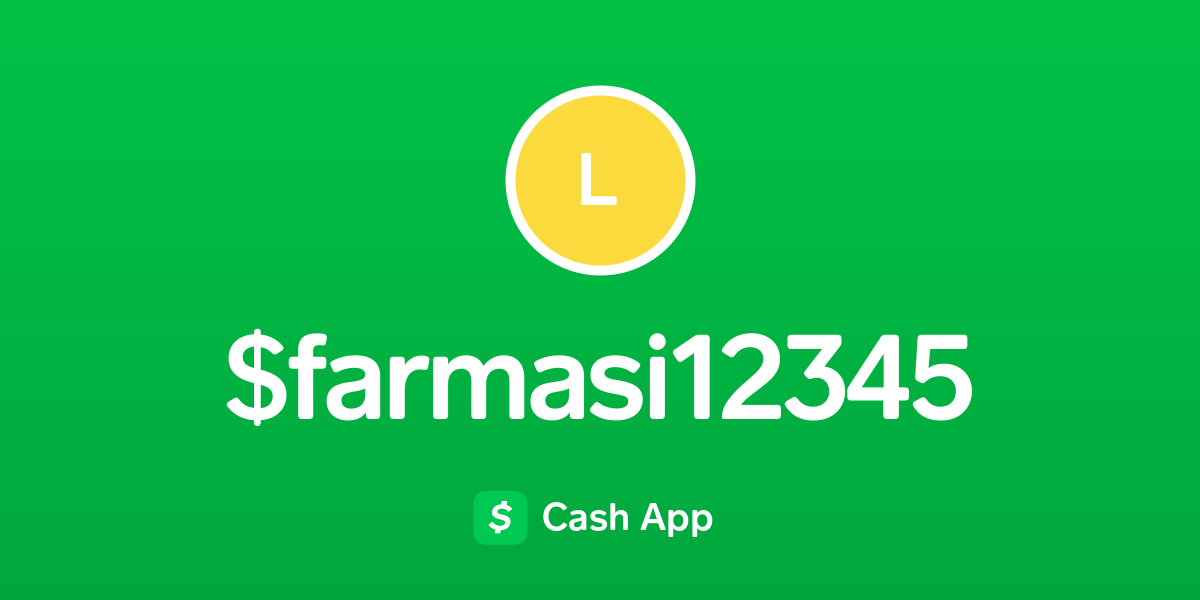 Pay farmasi12345 on Cash App