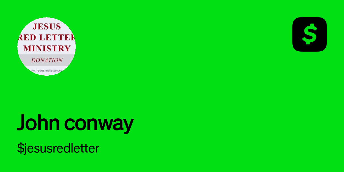 Pay jesusredletter on Cash App