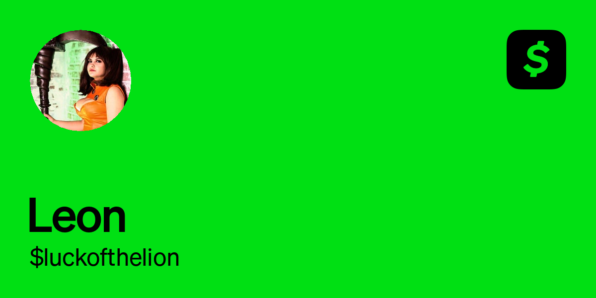 Pay $luckofthelion on Cash App