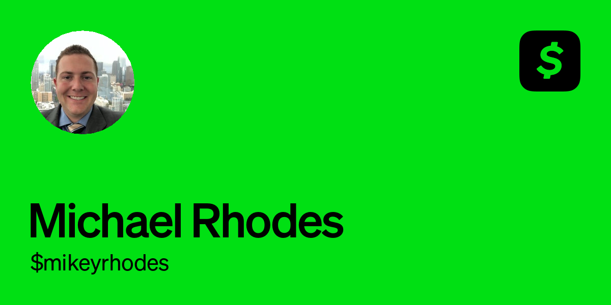 Pay $mikeyrhodes on Cash App