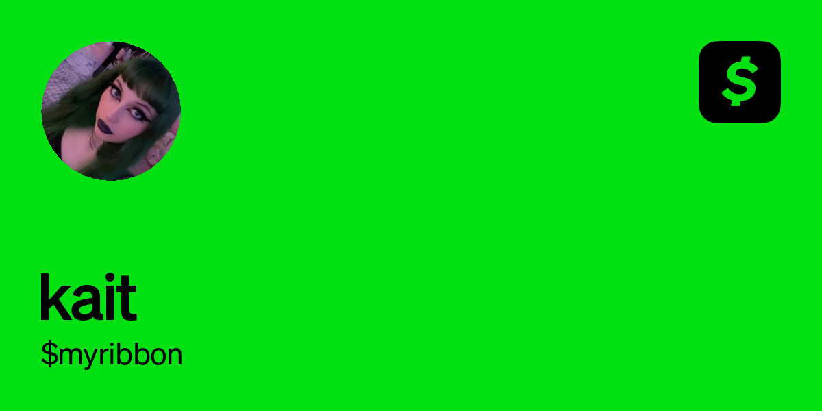 Pay $myribbon on Cash App