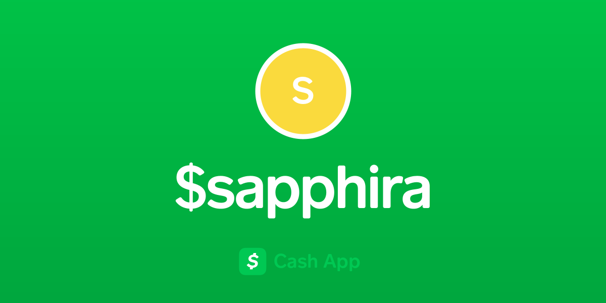 Pay $sapphira on Cash App