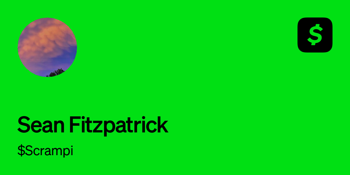 Pay $Scrampi on Cash App