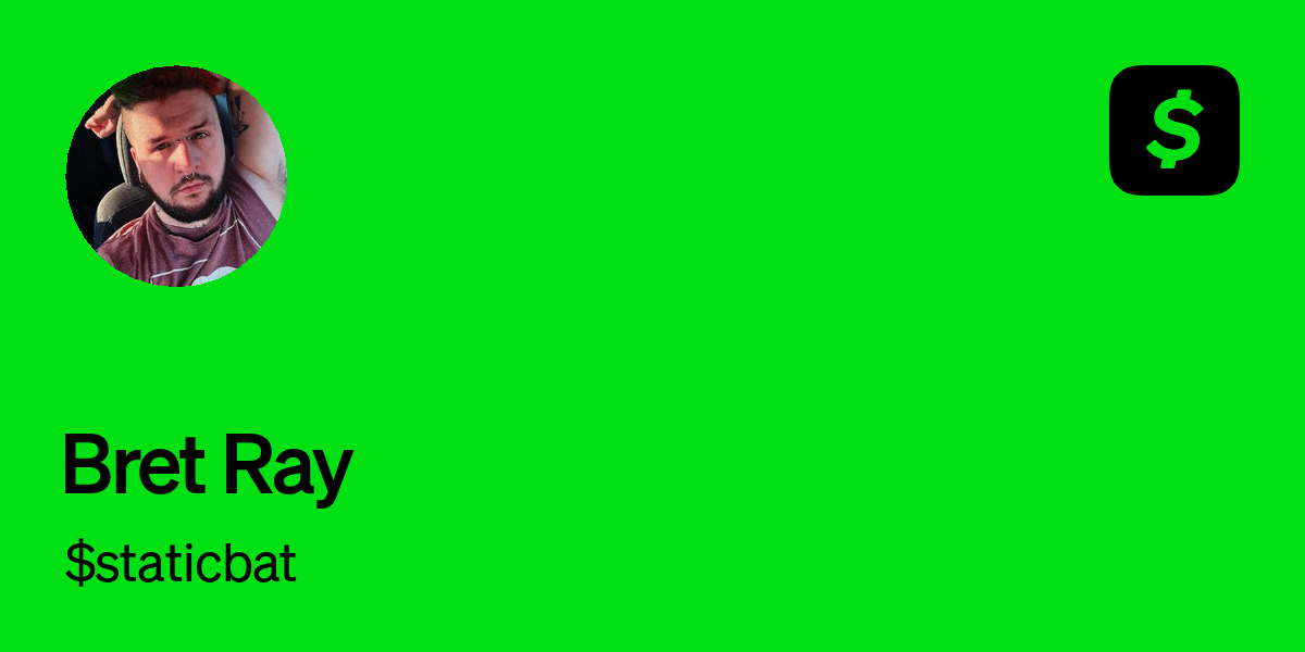 Pay $staticbat on Cash App