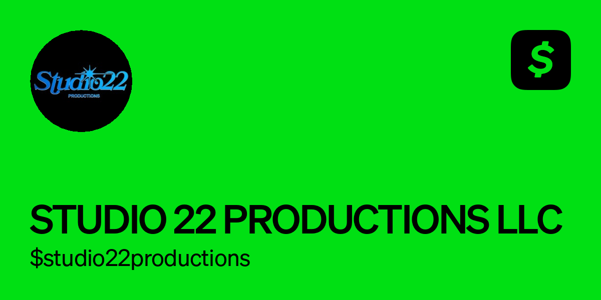Pay studio22productions on Cash App