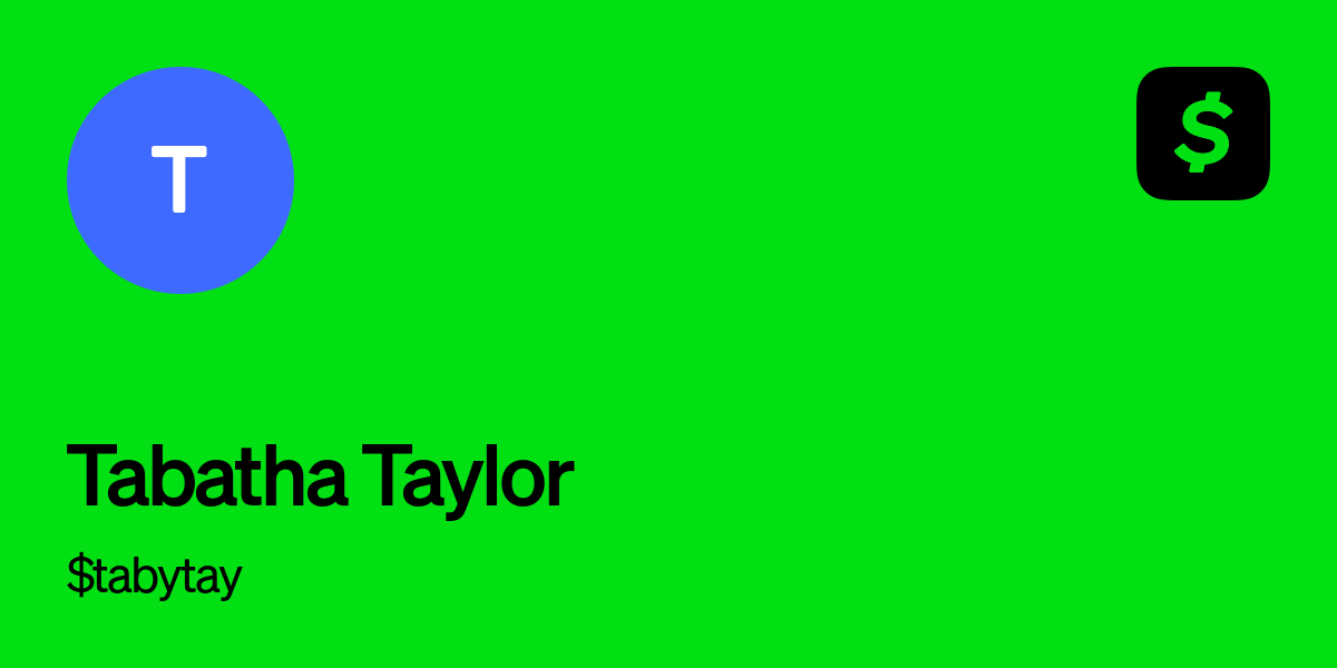Pay $tabytay on Cash App