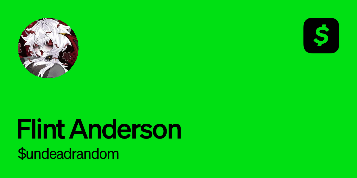 Pay $undeadrandom on Cash App